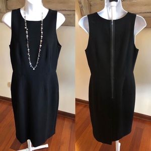Loft black dress size 8 with pockets